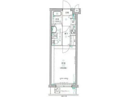 GROWS練馬高野台(1K/3階)の間取り写真