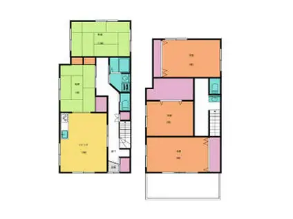 遠州鉄道 さぎの宮駅 徒歩8分 2階建 築20年(5LDK)の間取り写真