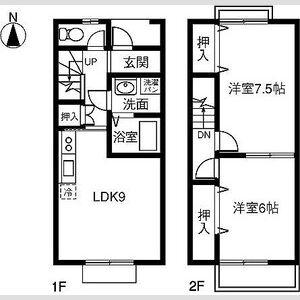アシストⅤ(2LDK)の間取り写真