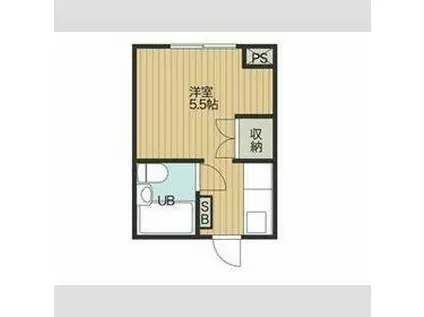 タカラマンション(ワンルーム/6階)の間取り写真