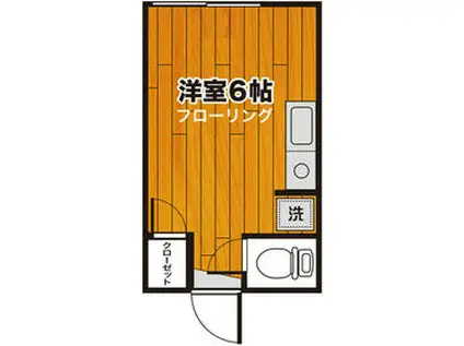 新東裕大塚(ワンルーム/1階)の間取り写真