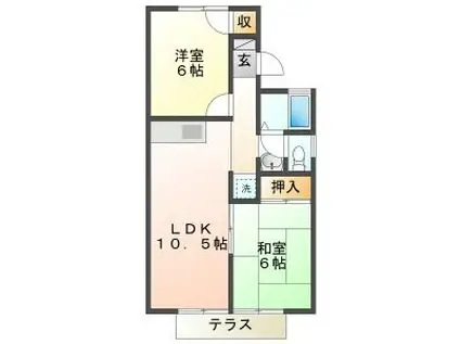 セジュールすごう(2LDK/1階)の間取り写真