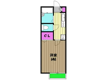 サ・フィール久我山(1K/1階)の間取り写真