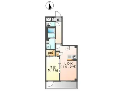高島平1丁目マンション工事(1LDK/3階)の間取り写真