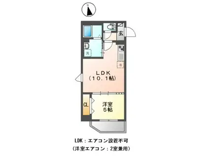 高島平1丁目マンション工事(1LDK/3階)の間取り写真