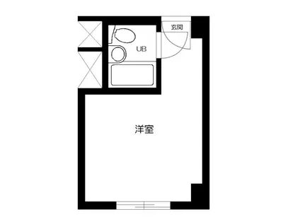 秀和赤坂レジデンシャルホテル(ワンルーム/2階)の間取り写真