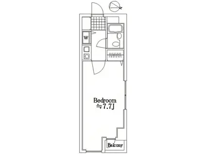 アポーラ中野(1K/3階)の間取り写真