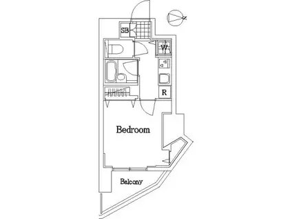 ドルチェ板橋区役所前・弐番館(1K/3階)の間取り写真