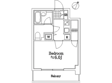 パレステュディオ東京八重洲通(1K/3階)の間取り写真