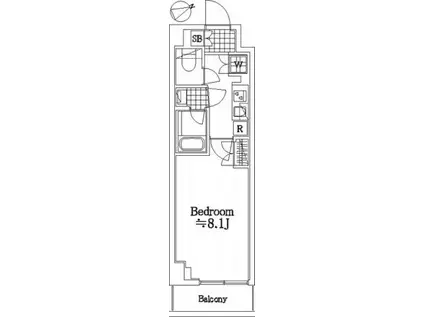 パティーナ曳舟(1K/5階)の間取り写真