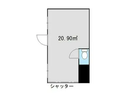 コーポ木村(ワンルーム/1階)の間取り写真