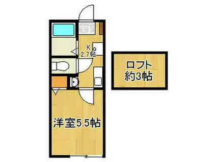 グラン戸塚(1K/1階)の間取り写真