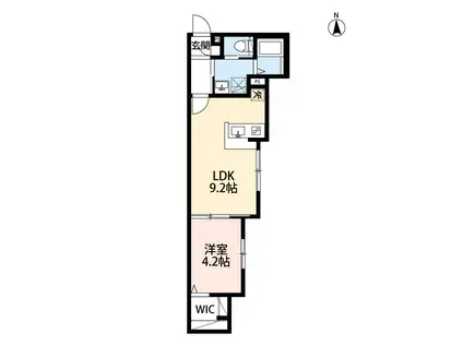 ROBOT HOME 穴守稲荷(1LDK/2階)の間取り写真
