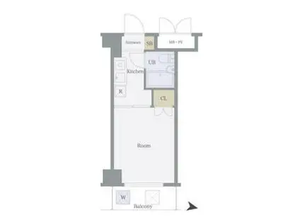 ハイタウン梅屋敷(1K/3階)の間取り写真