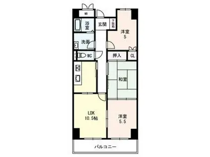 DEARCOURT明の春(3LDK/3階)の間取り写真