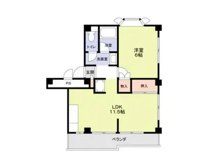 シェモア87(1LDK/3階)の間取り写真