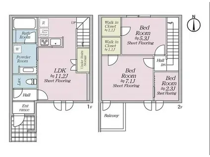 オルキデ蘆花公園(3LDK)の間取り写真