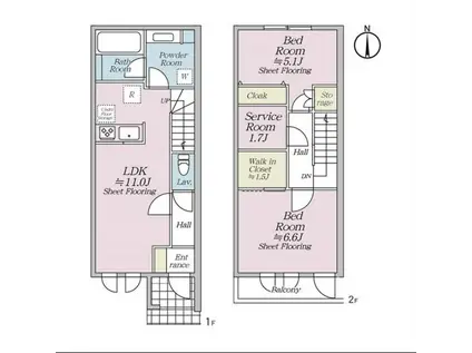オルキデ蘆花公園(2SLDK)の間取り写真