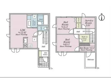 オルキデ蘆花公園(3SLDK)の間取り写真