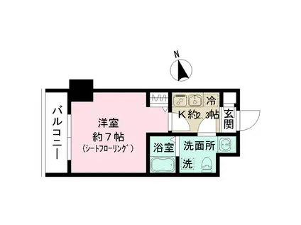 N-STAGE 金沢文庫Ⅱ(1K/6階)の間取り写真