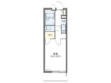 レオパレスアンジェ ブランシュ(1K/2階)の間取り写真