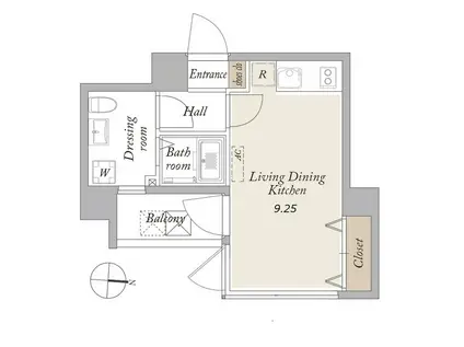 グランカーサ馬込Ⅱ(ワンルーム/3階)の間取り写真