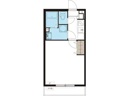 リブリ・セダム(1K/1階)の間取り写真