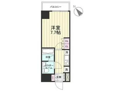 AZEST立川Ⅱ(1K/7階)の間取り写真