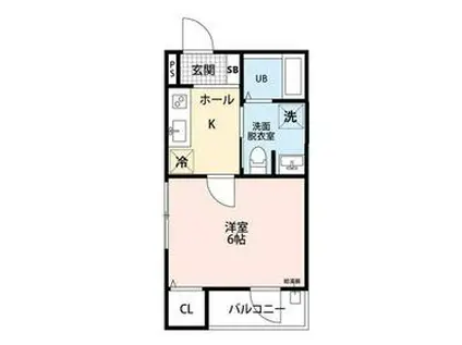 アリカ平井(1K/3階)の間取り写真