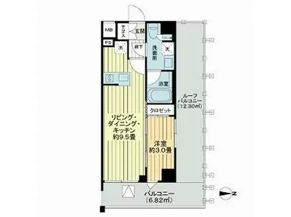 SYFORME TAKADANOBABAⅡ(1LDK/8階)の間取り写真