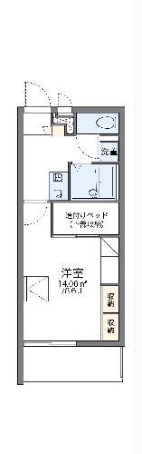 レオパレスノーブル(1K/3階)の間取り写真