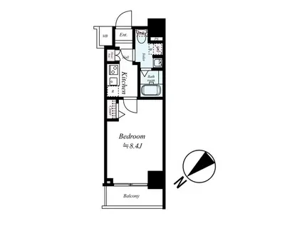 LOG永代橋(1K/10階)の間取り写真