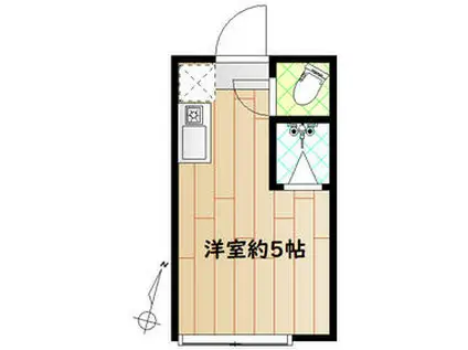 テレシーナ(ワンルーム/1階)の間取り写真