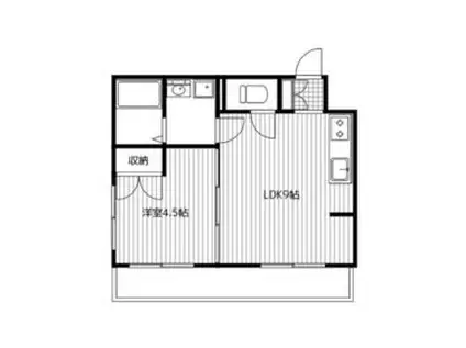 ビューサイト横浜(1LDK/6階)の間取り写真