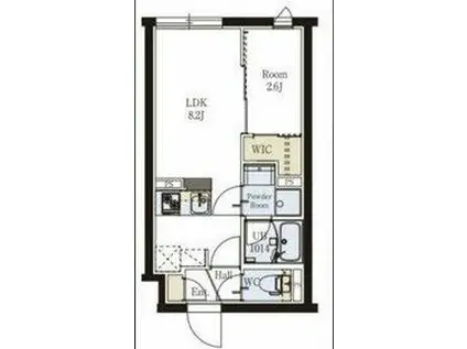 プロスタイルウェルス東武練馬Ⅱ(1LDK/3階)の間取り写真