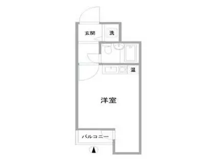 エクレール南馬込(ワンルーム/1階)の間取り写真