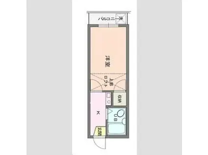 リエス西青木1(1K/1階)の間取り写真