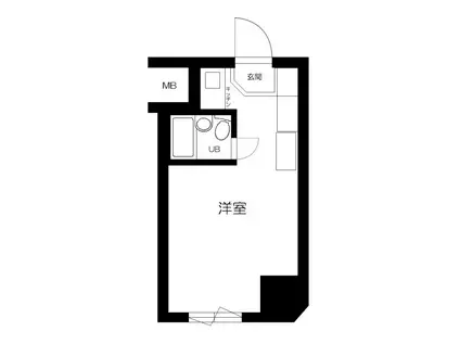 グランドハウスシャンティ(1K/10階)の間取り写真