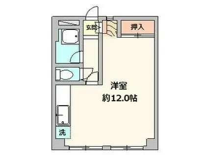 桜井ビル(ワンルーム/4階)の間取り写真