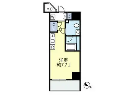 クラリッサ大通公園(ワンルーム/8階)の間取り写真