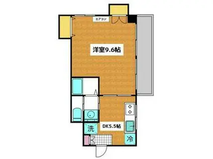 メゾンイイダ(1DK/3階)の間取り写真