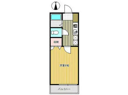 カレッジハウス11(1K/2階)の間取り写真