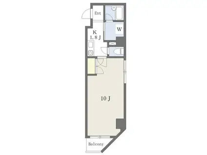 池下ヤママンビル(1K/4階)の間取り写真
