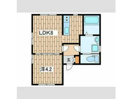 品川区南大井5丁目計画(1LDK/3階)の間取り写真