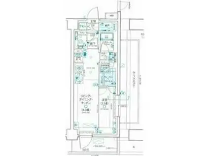 デュオステージう浦和区岸町(1LDK/5階)の間取り写真