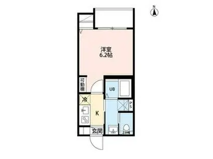 ROBOT HOME 下赤塚Ⅱ(1K/3階)の間取り写真