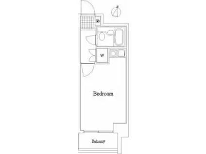 ライオンズマンション中野東(ワンルーム/4階)の間取り写真