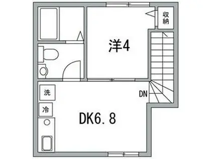 メゾン・ベテルギウス(1DK/3階)の間取り写真