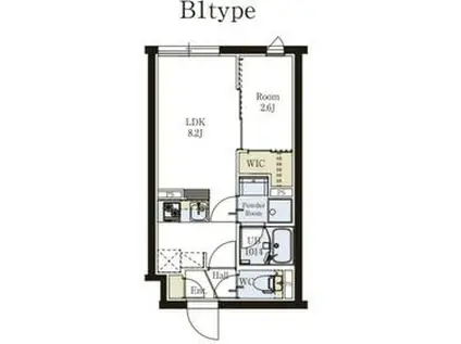 プロスタイルウェルス東武練馬Ⅱ(1LDK/3階)の間取り写真