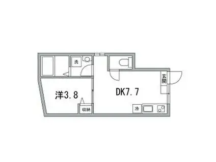 メゾン・ベテルギウス(1DK/1階)の間取り写真